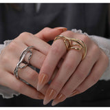 Double “TWIST” Ring R005S