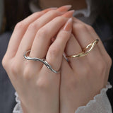 Single “TWIST” Ring R008G
